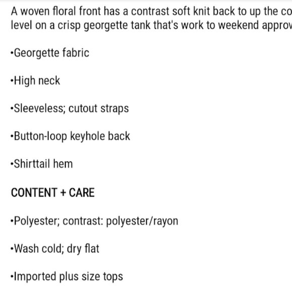 Torrid NWT Tropical Floral Strappy Cami Tank Top - Picture 6 of 6